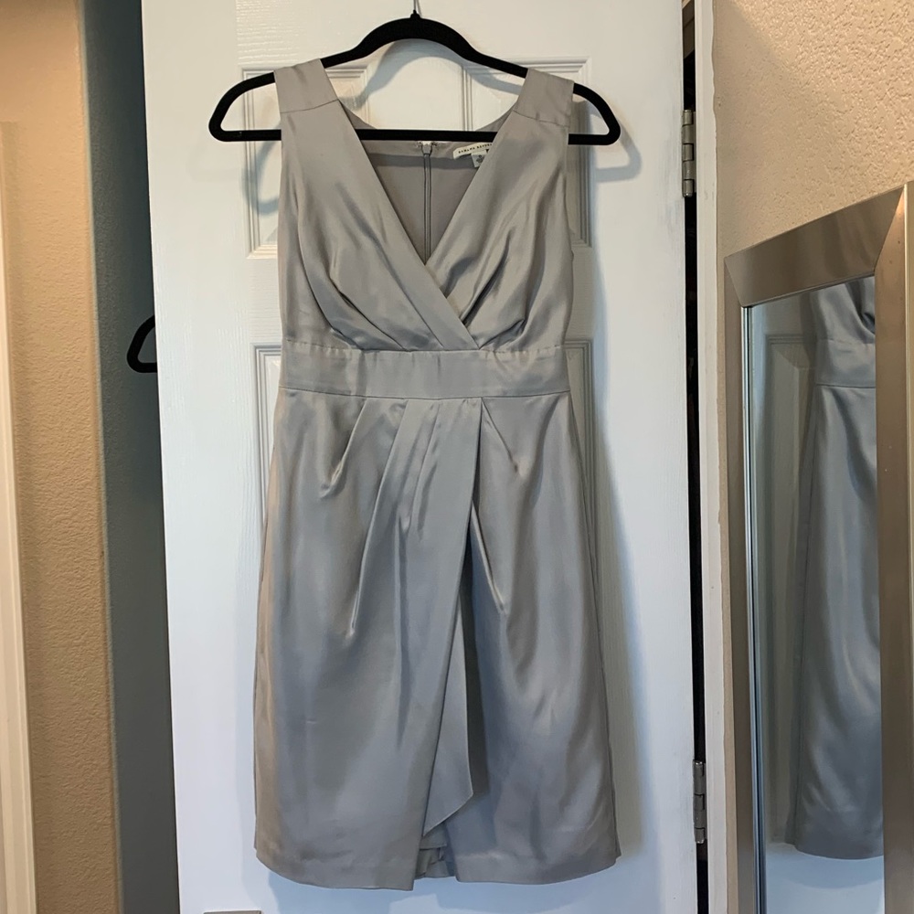 Banana Republic Silk silver cocktail dress